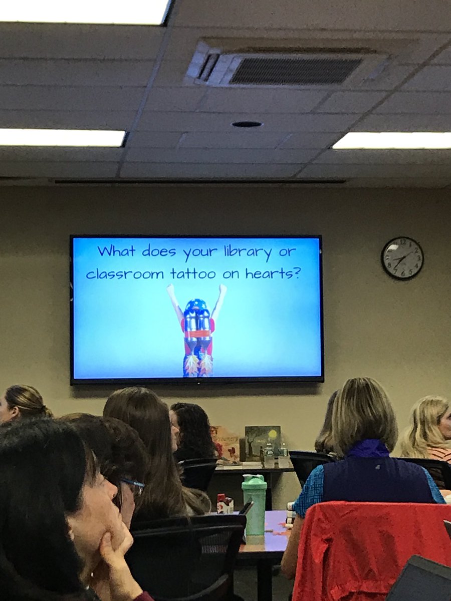 thebookteacher's tweet image. I had a great day of PD with @MrSchuReads! Now I’m on a mission to change the world ‘in a library way’. #getready #fangirl #btsls