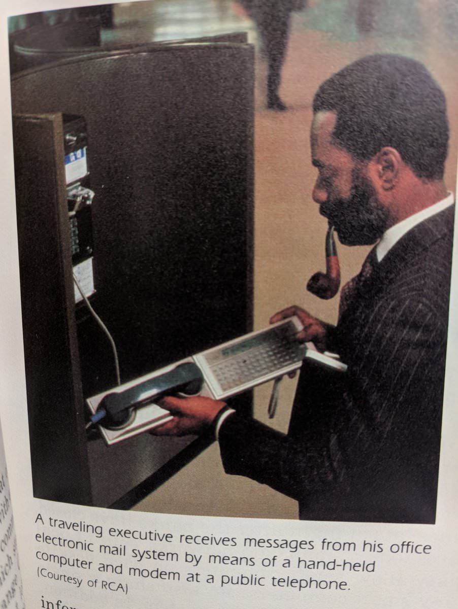 n32dinc's tweet photo. Dial-up electronic messaging device at a payphone in the 1980's. #retrotech #retro #email #sms #80s #dialup #payphone #pinstripesandpipes https://t.co/nyzW9CnRfc