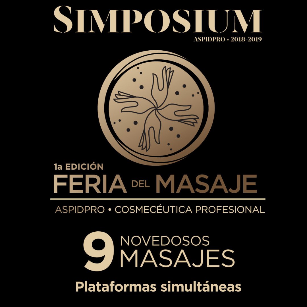 aspidpro's tweet photo. Tendremos 9 masajes novedosos en plataformas simultáneas en el #AspidProSimposium https://t.co/06vg7e5qJc