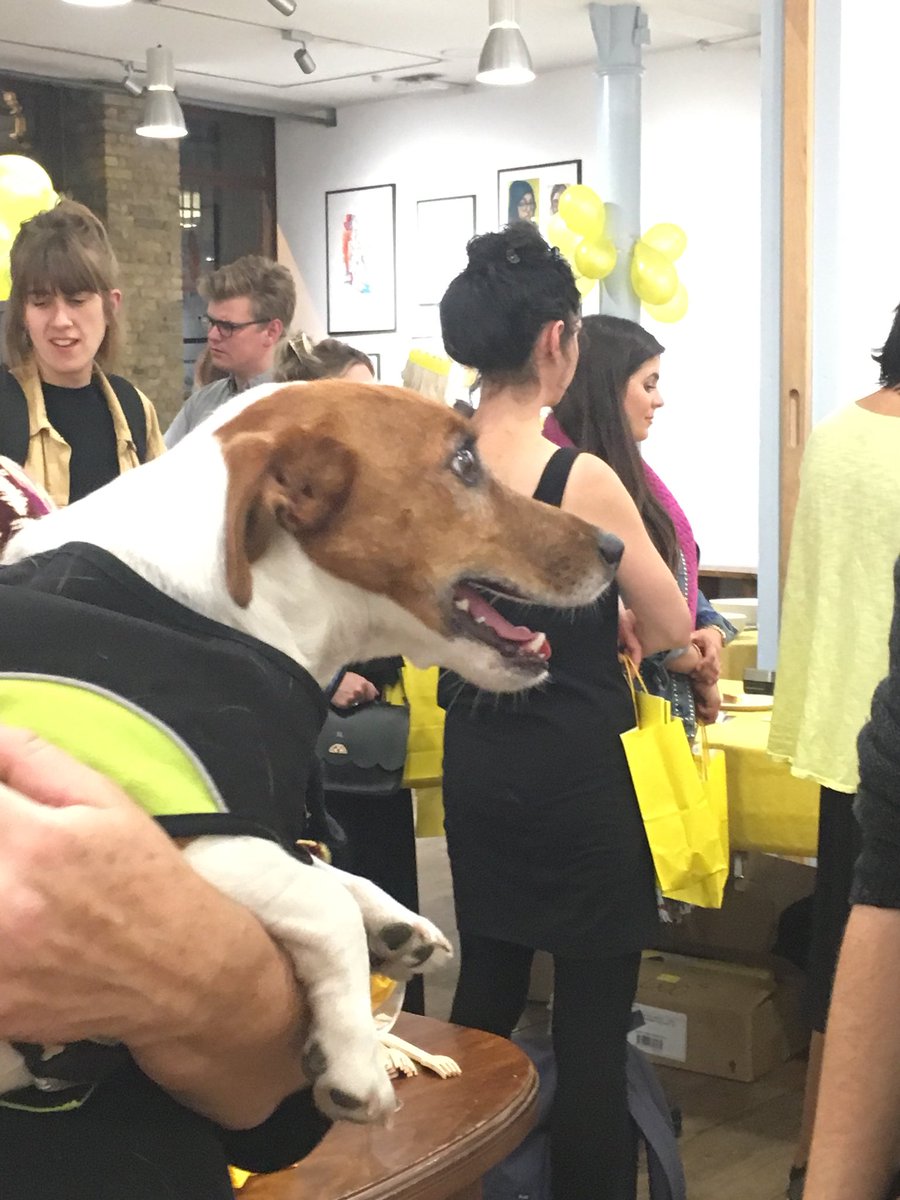 Best book launch ever 🙌 for <a href="/emilyhb/">Emily Haworth-Booth 🌍</a>’s wonderful book The King who Banned the Dark <a href="/PavilionKidsBks/">Pavilion Children's Books</a> A great book for this troubling age. Lovely to see so many <a href="/csacbi/">Children's Book Illustration MA</a> beauties, class of 17’ stunners💛🖤#illustration #thekingwhobannedthedark #pavilionbooks #csacbi