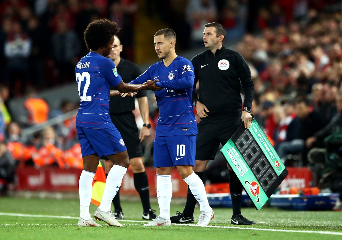 .<a href="/hazardeden10/">Eden Hazard</a>:  "Saat duduk di bangku cadangan, aku berbicara kepada N'Golo, dan dia mengaku tidak ingin melakukan adu penalti lalu berkata 'kau harus cetak gol!'" 👏 #LIVCHE #CFCIndo