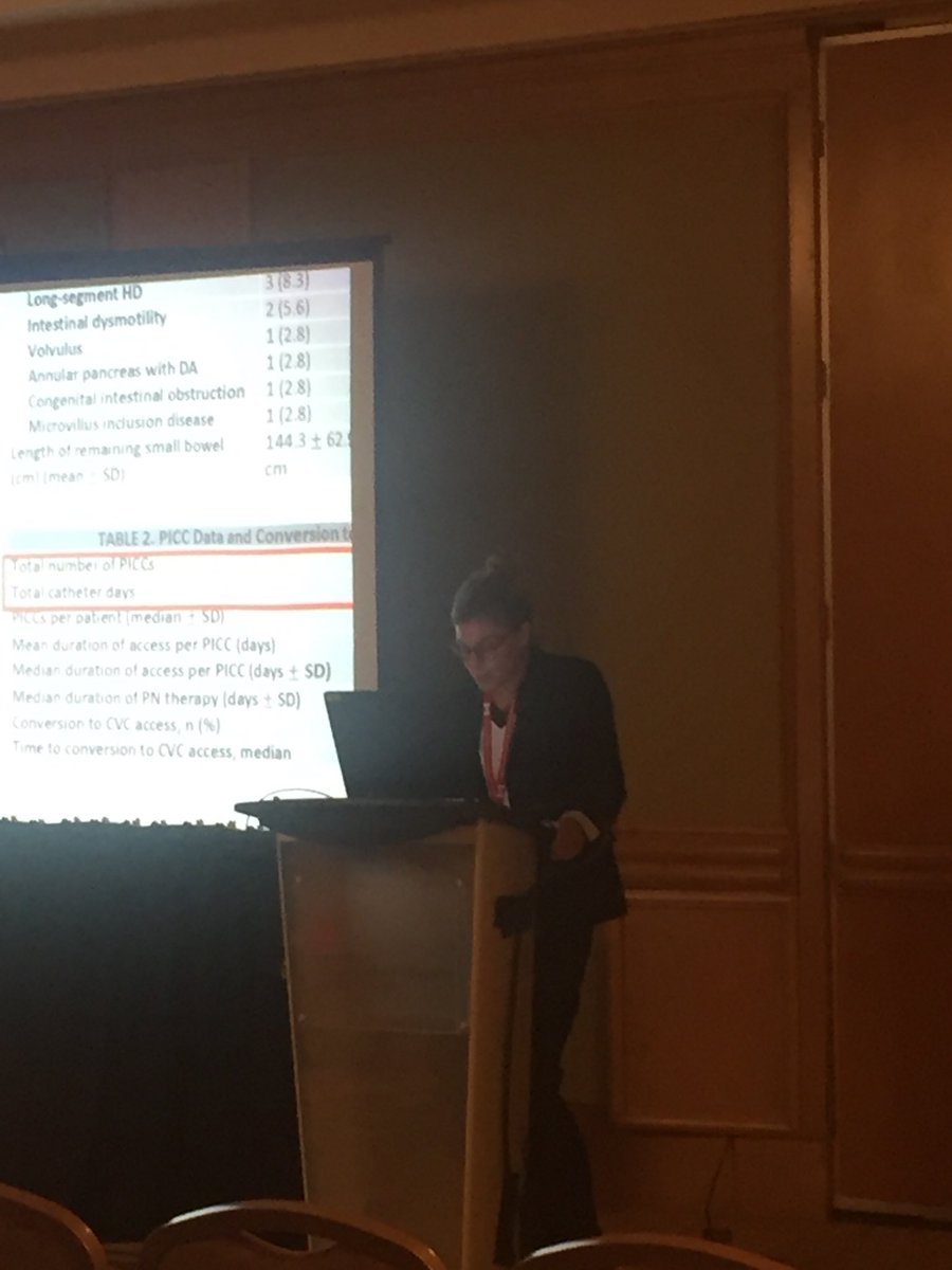 estlouismd's tweet photo. ⁦@kathrynlarusso⁩ Presents compelling data on the safety of long-term PICC line use in IF. #CAPSat50 #CAPS2018 https://t.co/xM2MqK46rt