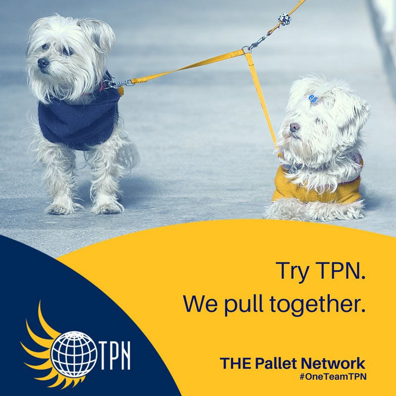 Do you look around your business partners and think: I'm lucky. The companies I work with really have my back...
If not, ask a TPN Member how it feels. 
#OneTeamTPN
We are THE Pallet Network.