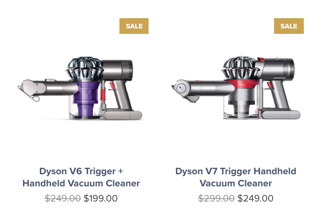 Dyson V7 Trigger handheld vacuums 
