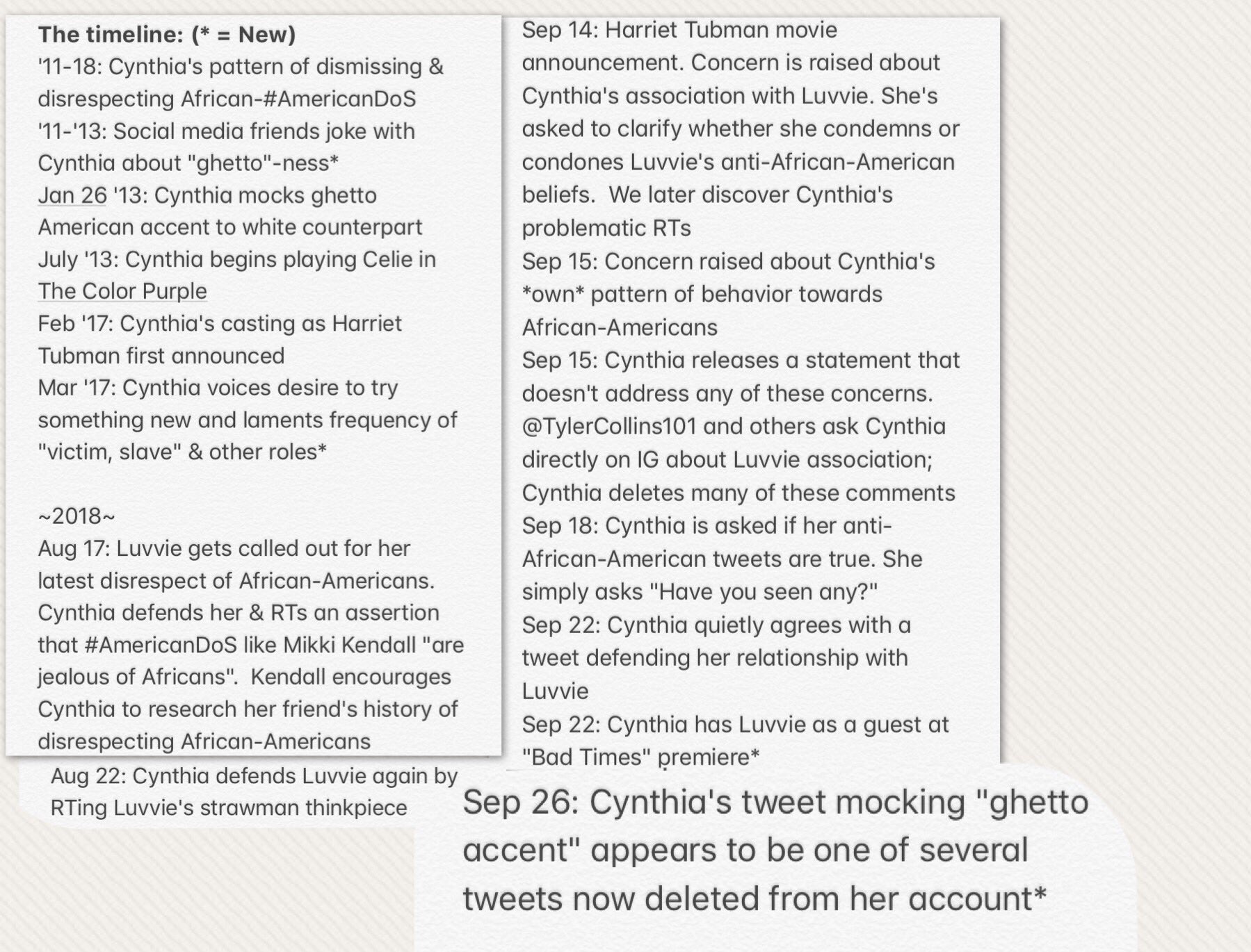 🇺🇸🌴eBoPeep🌴🇺🇸 on Twitter "A timeline refresher, updates & deleted