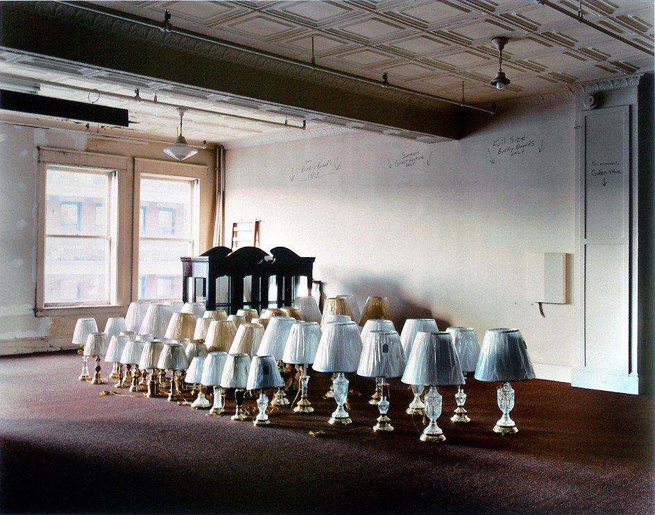 secretcinema1's tweet image. Marchand de vin rue Boyer, 1910-11, Eugene Atget
Nancy Bellamy’s Bedroom, New York, 1961, Diane Arbus
Sugar Bowl Restaurant, Gaylord, Michigan, 1973, Stephen Shore
Warehouse, 2000, Mitch Epstein
#emptyrooms #photography #Interiors