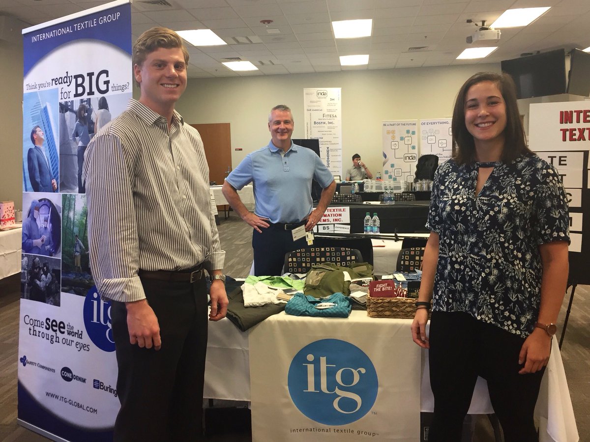 Burlington1923's tweet photo. We had a great time speaking with students at the College of Textiles at NC State this afternoon during the career fair!
#CareerFair #NCStateTextiles #FutureOfTextiles #Textiles #COT #Burlington #PerformanceFabrics #NCState #NCSU #Wolfpack #WolfpackNation https://t.co/mXF6cmegr3