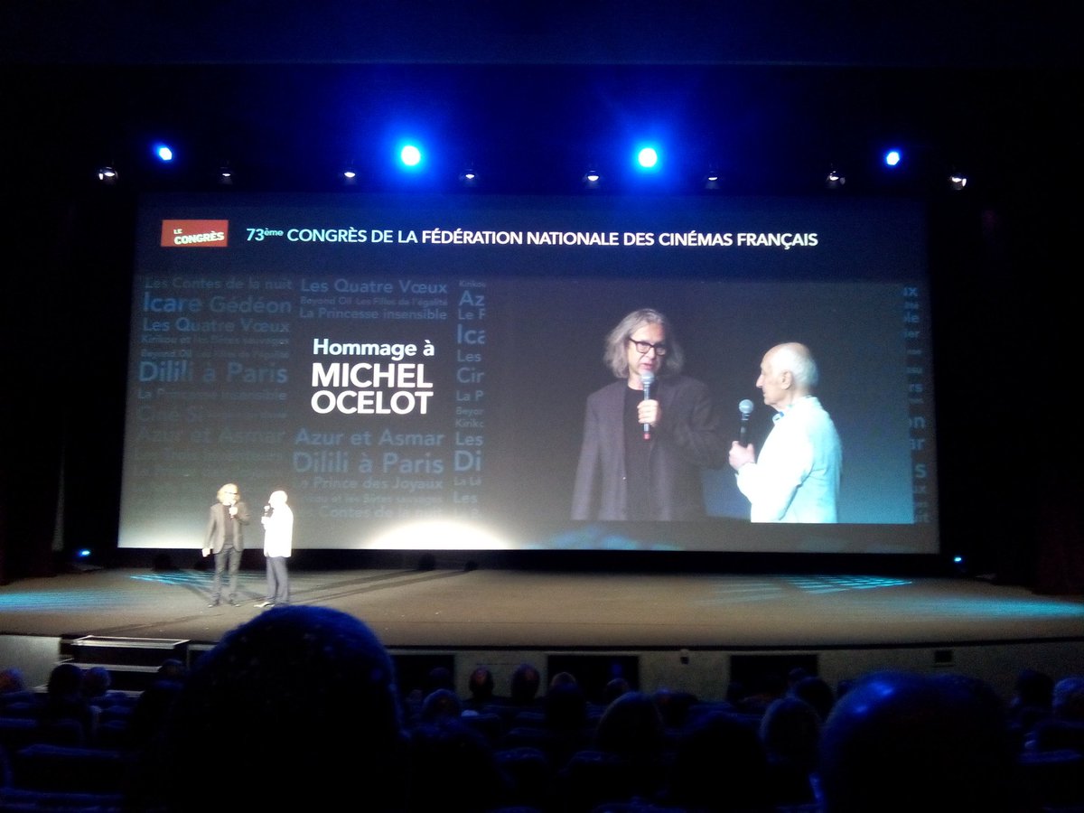 Lanimea1's tweet photo. Lanimea au 73e congrès de la Fédération Française des Cinémas Hommage énorme à Michel Ocelot invité par Richard Patry, président, #cinemasNoé avec Jacques Bled, #Illumination Mcguff, #gebeka entre autres https://t.co/Aziue63R0K