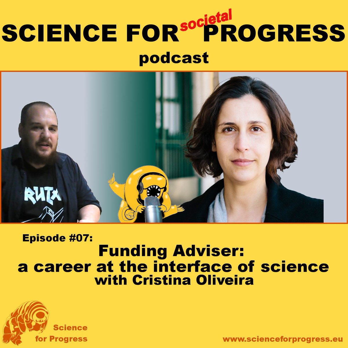 SciForProgress's tweet image. 7: Funding Adviser: career at the Interface of Science – with Cristina Oliveira
buff.ly/2xKSG2k
LIKE, RETWEET, SUBSCRIBE, RATE and tell everybody about it! :D
#PhDChat #ERCchat #acdemia #Podcast