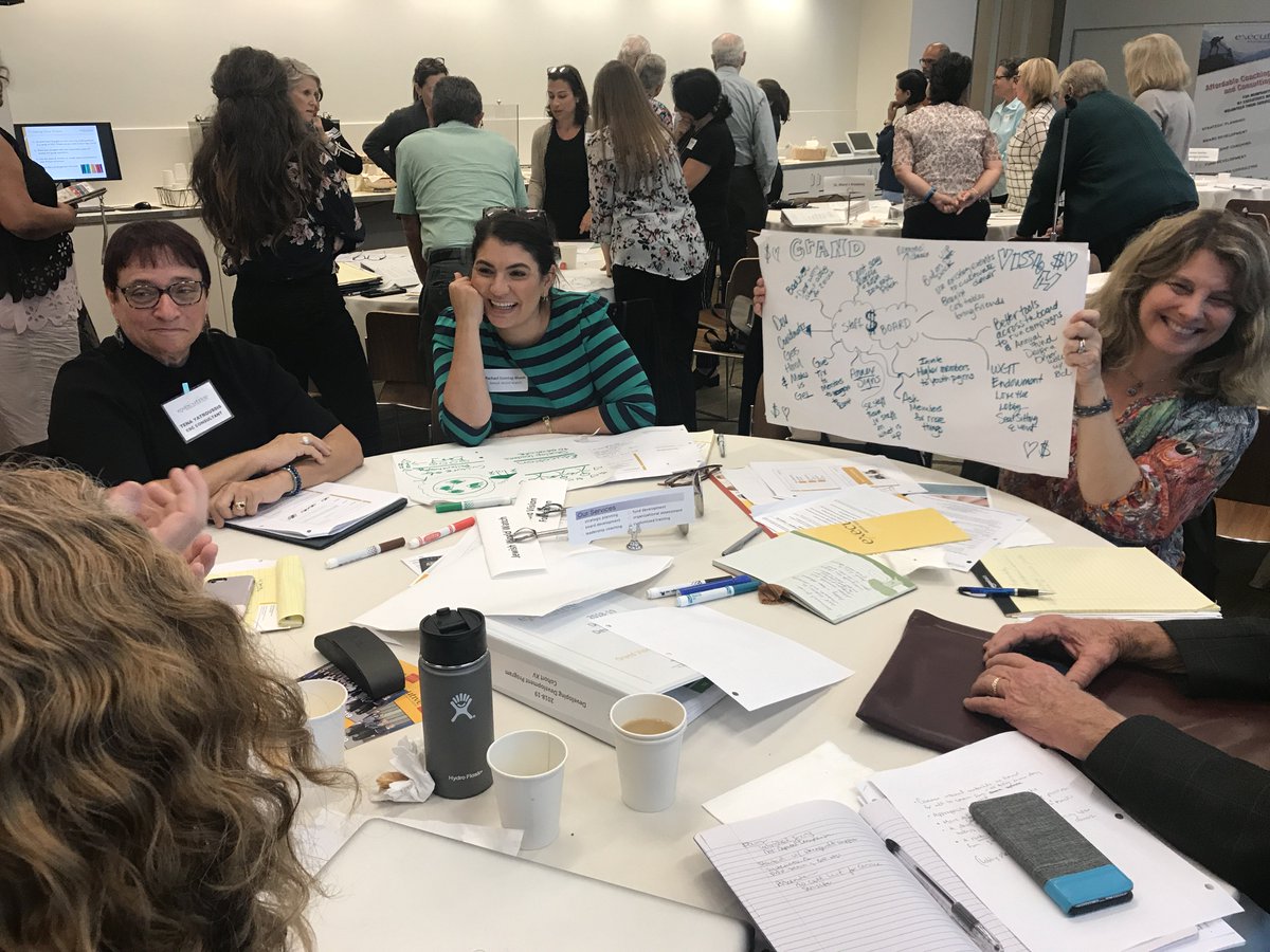 escsocal's tweet image. Yesterday we launched our #DDP2018 cohort. We are excited to help our 13 incredible participating organizations supercharge their #funddevelopment efforts! Day One included creating our visions for #fundraising success. #npla
