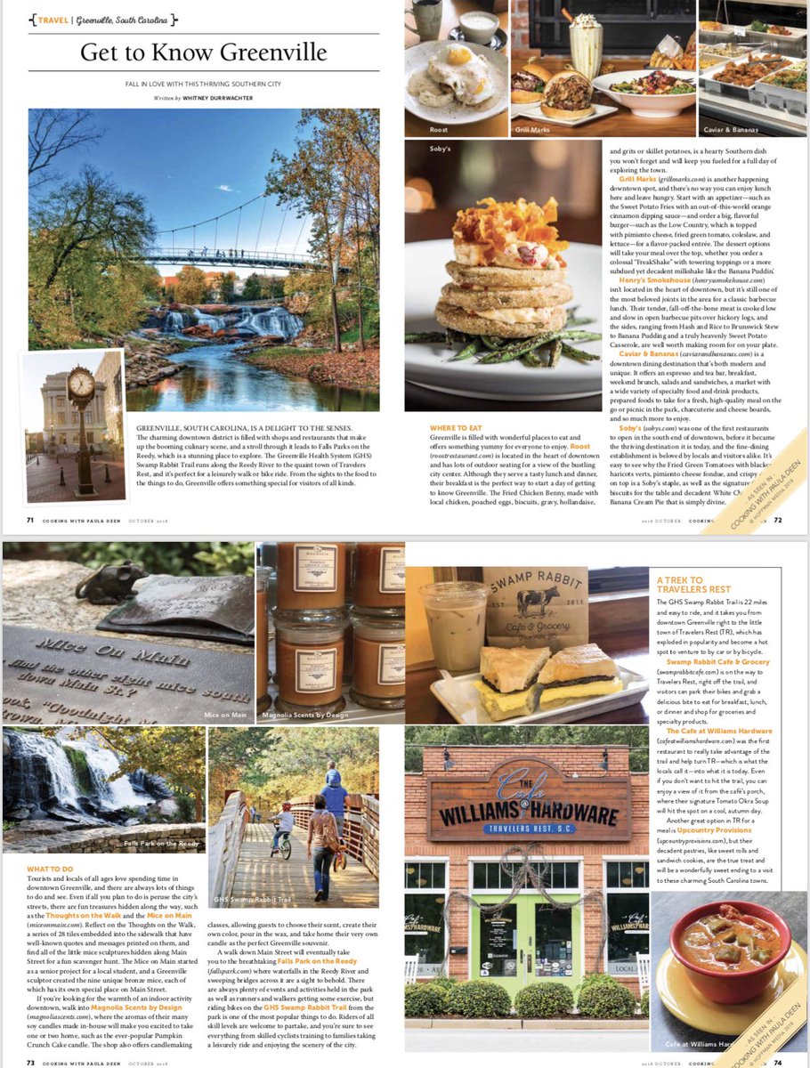 UpcountryBread's tweet photo. Thanks #pauladeanmagazine for including us in your magazine this month! ‘Tis the season for bike rides on the #swamprabbittrail ... stop in for a pastry or sandwich on your next trail ride in TR! #yeahthattr https://t.co/Qyj2SPBwyc