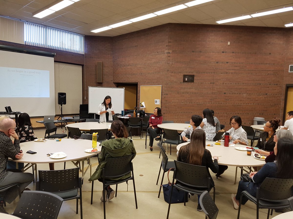 DF5719's tweet photo. Network of Educators for Korean students (NEKS) launch today. @hattymoon helps to make connections between well-being, mattering and success for YRDSB students and staff @YRDSB @yrdsbinclusion @Ms_SophiaHan @Pirasanya1 https://t.co/ClsJPX73xM