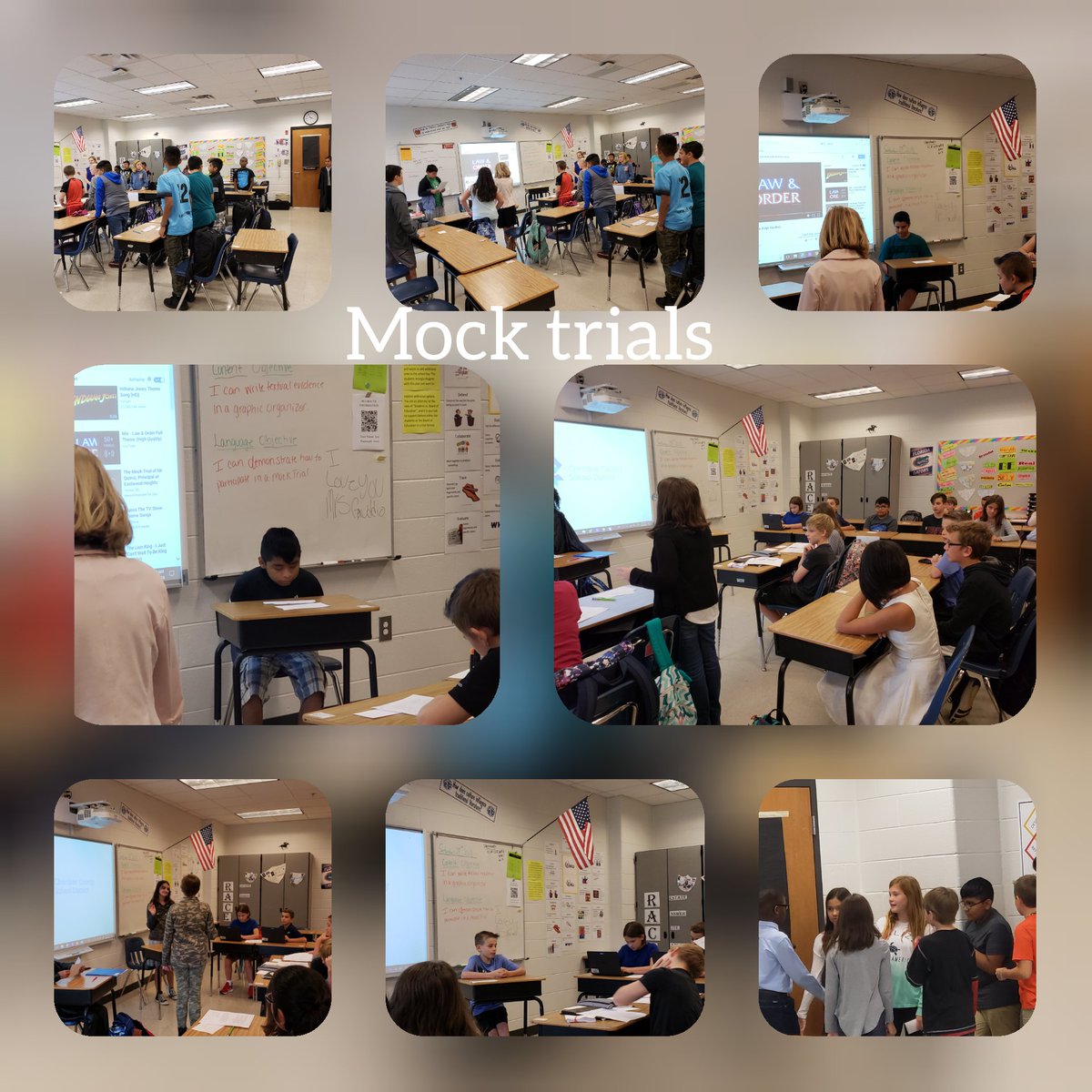 Mock trials were a success! #funandlearning
<a href="/tmsinfo/">Tms Info</a> <a href="/TeasleyTrailbl1/">Teasley Trailblazers</a> <a href="/murphyTMS/">Beverly Murphy</a> <a href="/mgaudio74/">Mike Gaudio</a>
