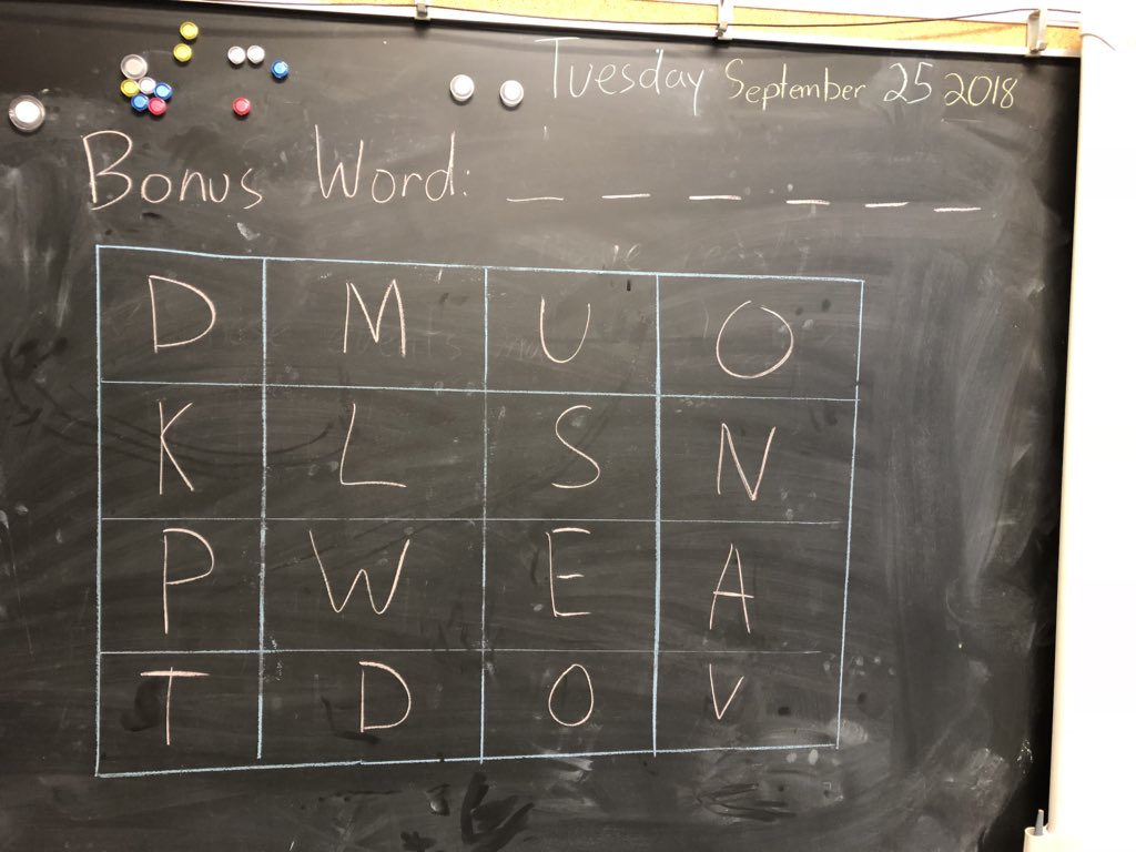Such a fun bell work activity for the morning! Have students write as many words as they can... bonus points if they can guess the six letter word!! 🔤📝🛎