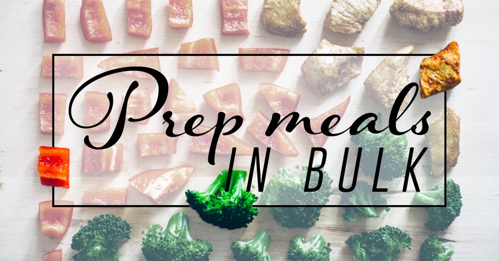 Over the weekend prep some simple meals and store them in freezer bags so you can quickly reheat them during the week.