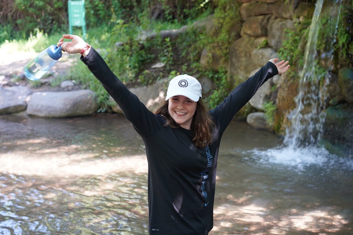 EpsilonEtaUNC's tweet photo. Pep + Ronnie = Ronnie Shvueli, our Ep Eta spotlight of the week! An environmental studies major with a passion for the outdoors, Ronnie is a star!

(Incidentally she also works at @MellowMushroom and there’s totally a pepperoni pun in there somewhere pls help me out ppl) https://t.co/r4DeuKqMb6