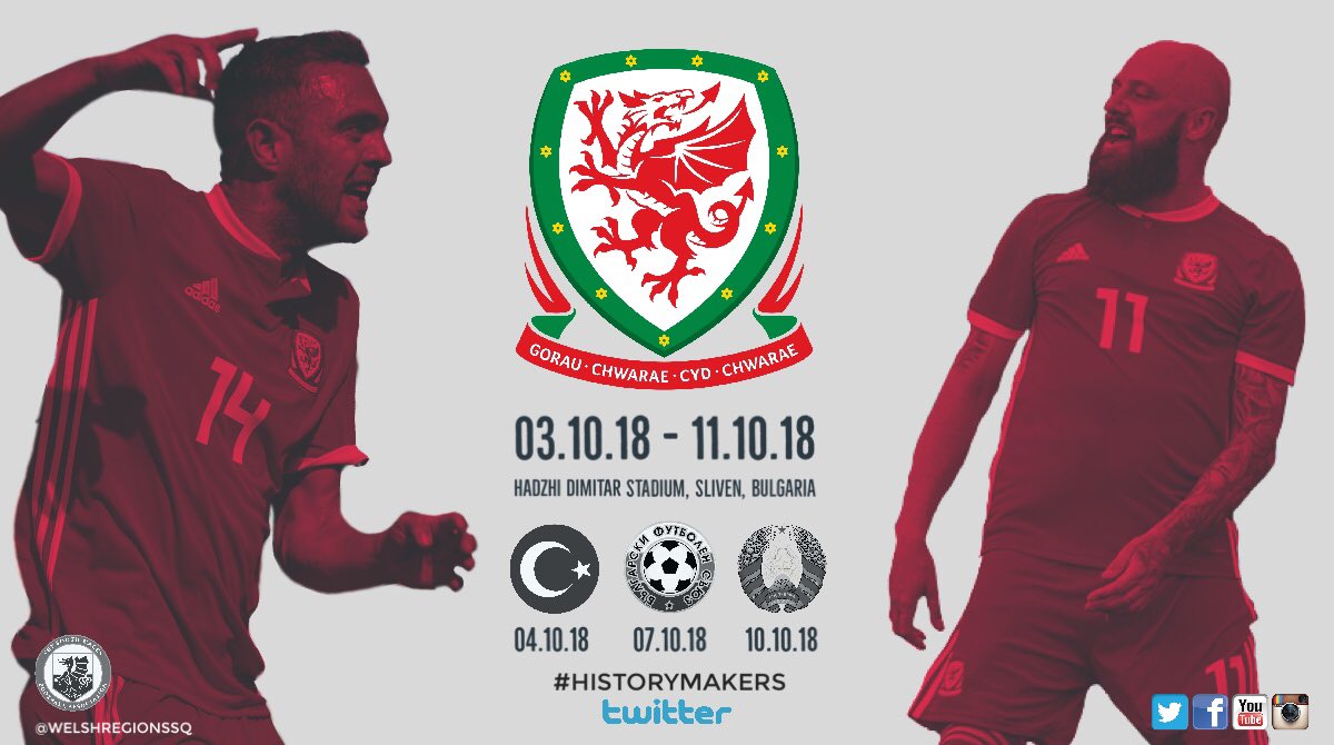 Not long now ✈️ 🇹🇷🇧🇬🇧🇾🏴󠁧󠁢󠁷󠁬󠁳󠁿 #RegionsCup2018