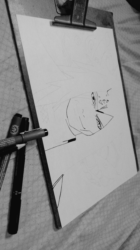 LuhhTheFlash's tweet photo. Já estava com saudades de desenhar. #jiraya #oroshimaru #NARUTO https://t.co/L7qzuXCO62