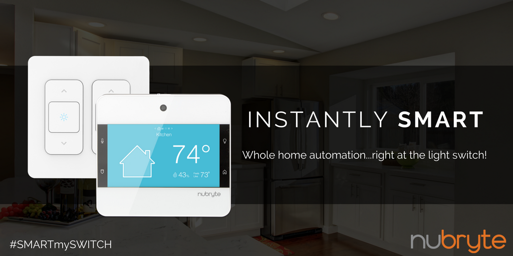 Get instant access to smart home features....all at the light switch! Explore online at nubryte.com! #smarthome #avtweeps #avnation #homeautomation #newtech