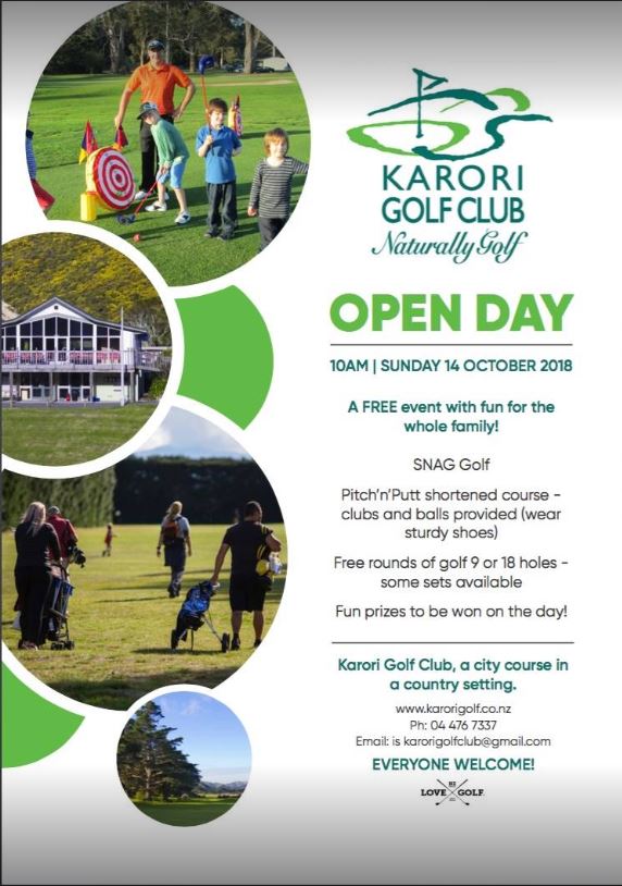 Nakiman's tweet photo. Wellington's best kept secret! @ClubKarori has an Open Day for all ages on Sunday 14 October 2018 at 10am.

A fun day for all ages with free rounds of golf, Pitch'n'Putt and prizes to be won. https://t.co/a0CHcnN1Uc