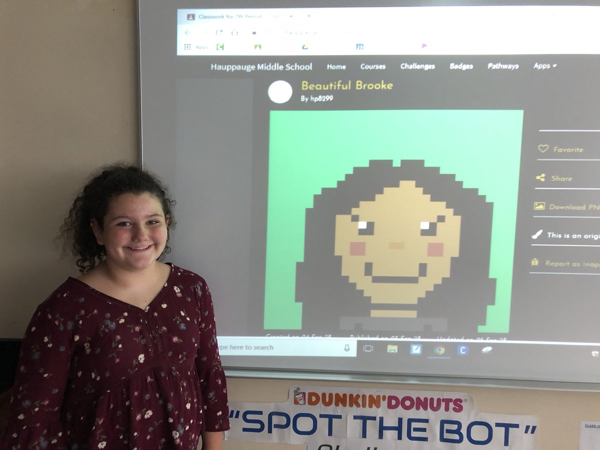 FerraraCodes's tweet image. Sixth Grade Coding in full swing with students creating awesome self-portraits in @kid_OYO ‘s brand new #spriteeditor @CodeMakeOwn