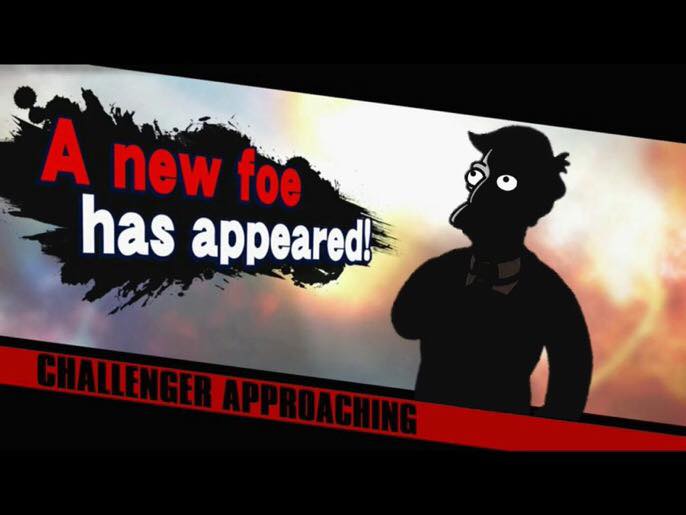 zteaches's tweet photo. Here come the Principal's 
#smash #nintendo #simpsons #skinner https://t.co/AvFjbXQUvd