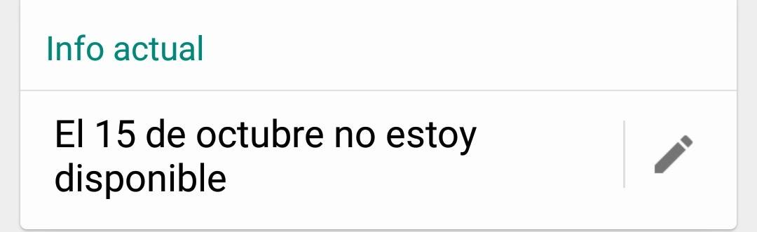 Brujadel71_'s tweet photo. Mi estado actual de whatsapp. https://t.co/3h70CI6wTQ