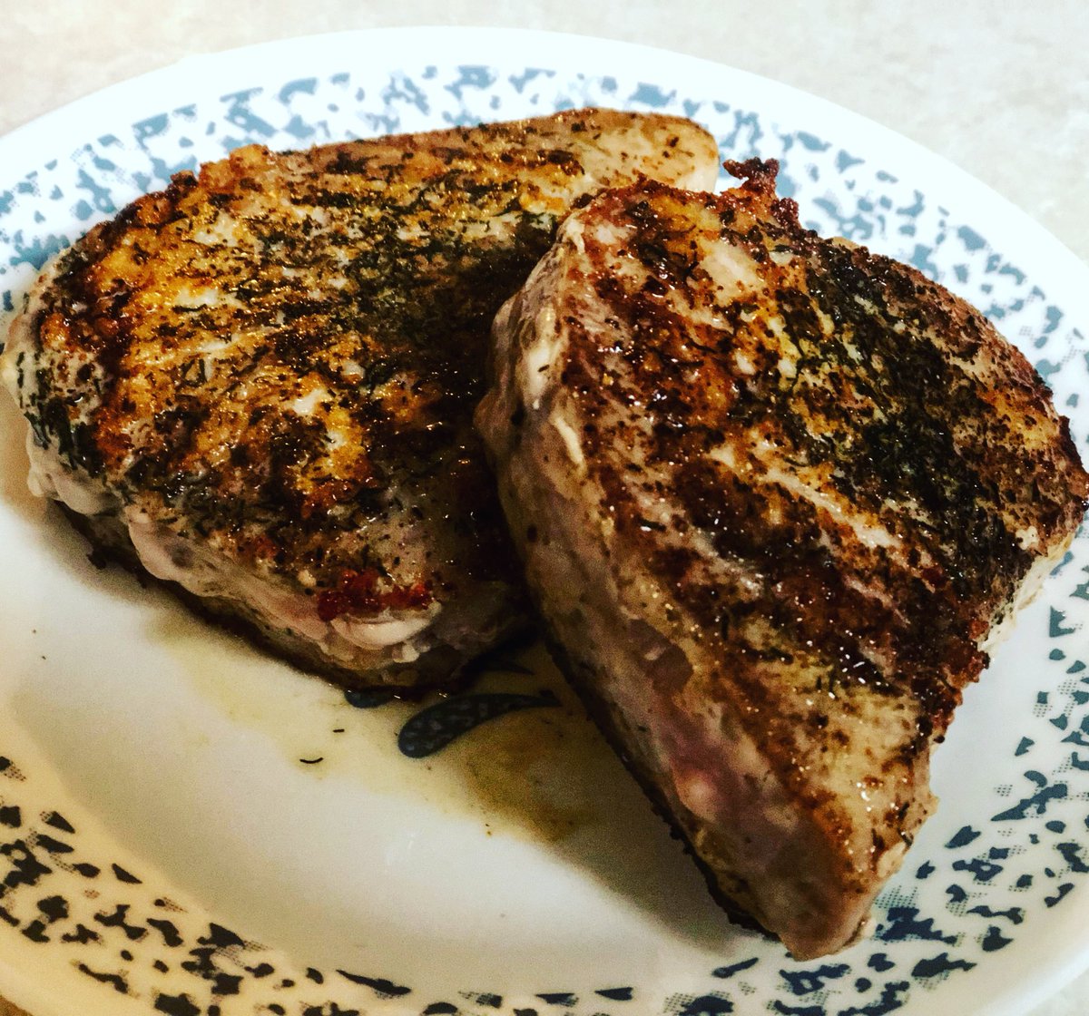 AndrewW37804243's tweet photo. Ahi tuna ready to rock. #hisandhers #foodporn #foodart #saltlife #seafood #chefward @GordonRamsay not bad for a Trailers salesman. https://t.co/LEQDAIyQMK