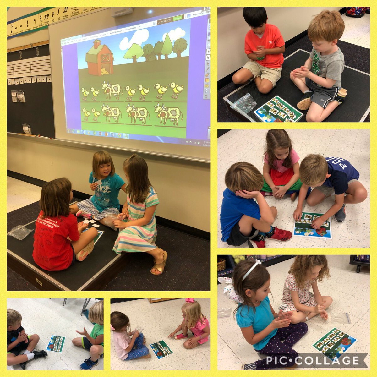 BurtonMusicSAE's tweet image. K students create rhythm patterns using long and short animal sounds. 🐮 🐥 🐥 @MrsAlhadeff @andylallison #elmused #teachingrhythm