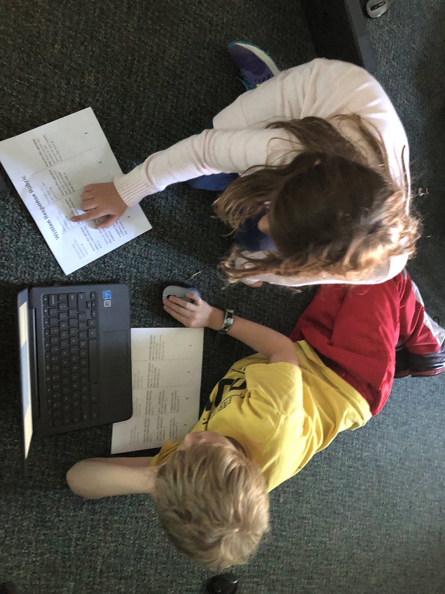 JessiJohnsonj's tweet photo. We’re working on responding to text using evidence, so today we analyzed sample answers &amp; scored them with the rubric as a class using #goggleforms to track the results. Ss thought about what elements made a complete answer and defended their score. @mpqripon #questelem https://t.co/OG8sMrDNSq