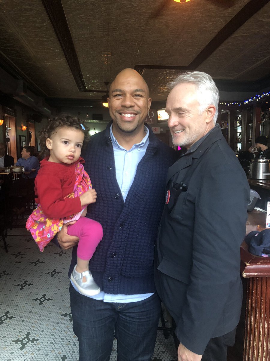 MoCheeks's tweet photo. Tonight, when my daughter & I met @WhitfordBradley, I learned from him that Mayor of Madison might be his dream job.
So… basically I guess what I’m saying is that we have lots in common now 😎🤩 #MadisonWI #TeamMoCheeks #TheWestWing https://t.co/4ZWtKNYwUl