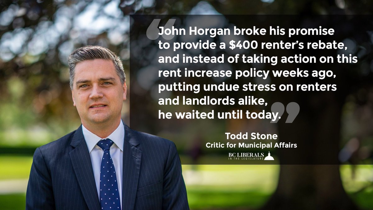 toddstonebc's tweet image. Another NDP fail on housing affordability. Actions to stimulate supply and renters rebate: MIA. 
Full Statement - bit.ly/2Qa4uCy
#NDPFail #bcpoli