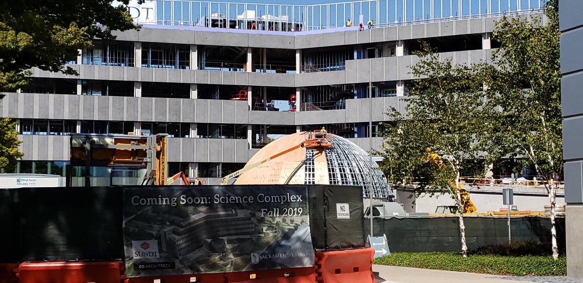 CSUS_Squirrel's tweet photo. What's all the ruckus? I better be able to stash all my food in that dome! https://t.co/I3EmMPhgjS
