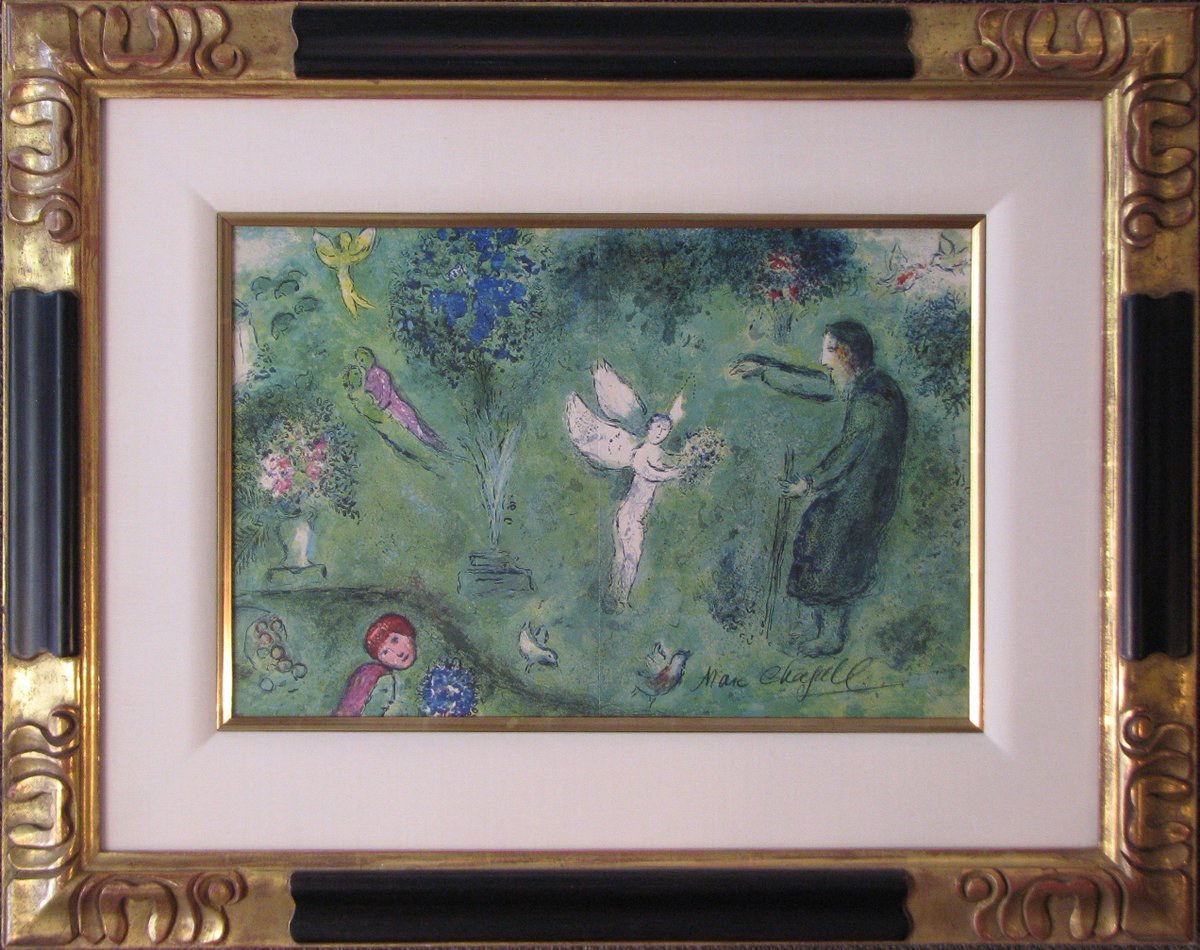 artandframes1's tweet photo. Throughout the 20th century, the world’s greatest writers have extolled the universality and exceptional characters of Chagall's works. 

D&amp;C: The Orchard of Philetas https://t.co/WPOMdEqLUo