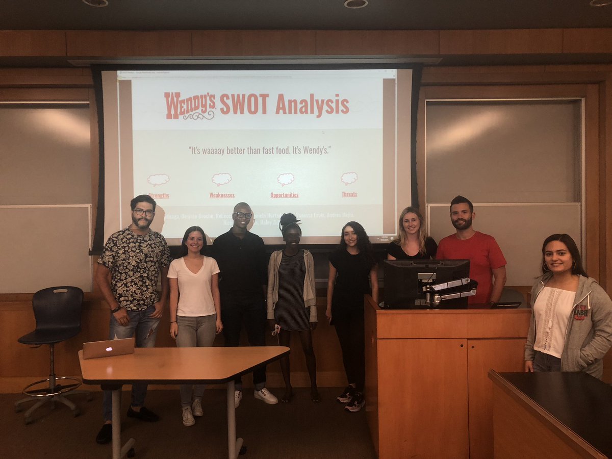 NickThomas0323's tweet photo. Hey @Wendys 👋🏾 We love you so much we decided to do our college presentation on you ♥️ 🍔  #6for6 #WeAreFIU https://t.co/V2fY5ecA1S