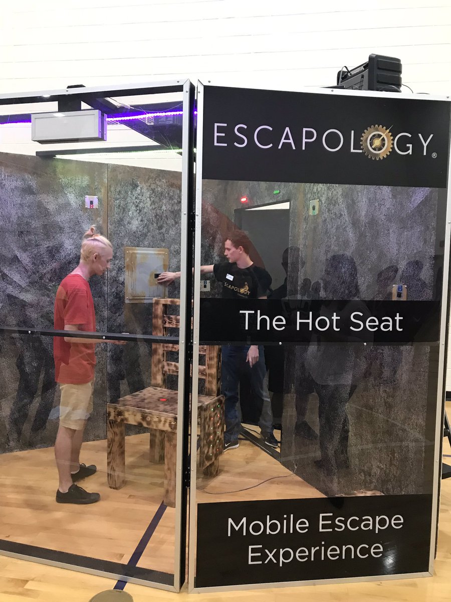 RVHSScholars's tweet photo. We couldn’t recommend the @EscapologyCola Mobile Hot Seat any higher. The staff who worked with our kids was excellent. The kids had the best time. It provided them with such a unique experience to build critical thinking skills. Thanks so much for being awesome! #RVReads2018 https://t.co/ARqk5nLfuK