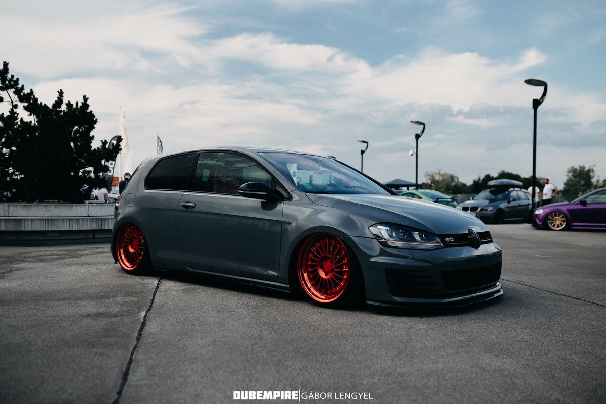 dubempire's tweet photo. 2-door MK7 GTI anyone? • Photo by @gabor_lengy 

#dubempire #raceism2018 #vw #volkswagen #mk7 #gti https://t.co/Z3Jb6d8PKU