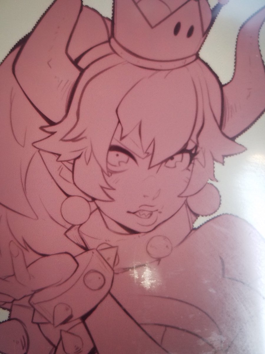 EYMBEEYO's tweet photo. "Choo Choo mutherfuckers" #QueenKoopa #Peachowser #Powser #bowsette #wip https://t.co/gCaiL4XLIy