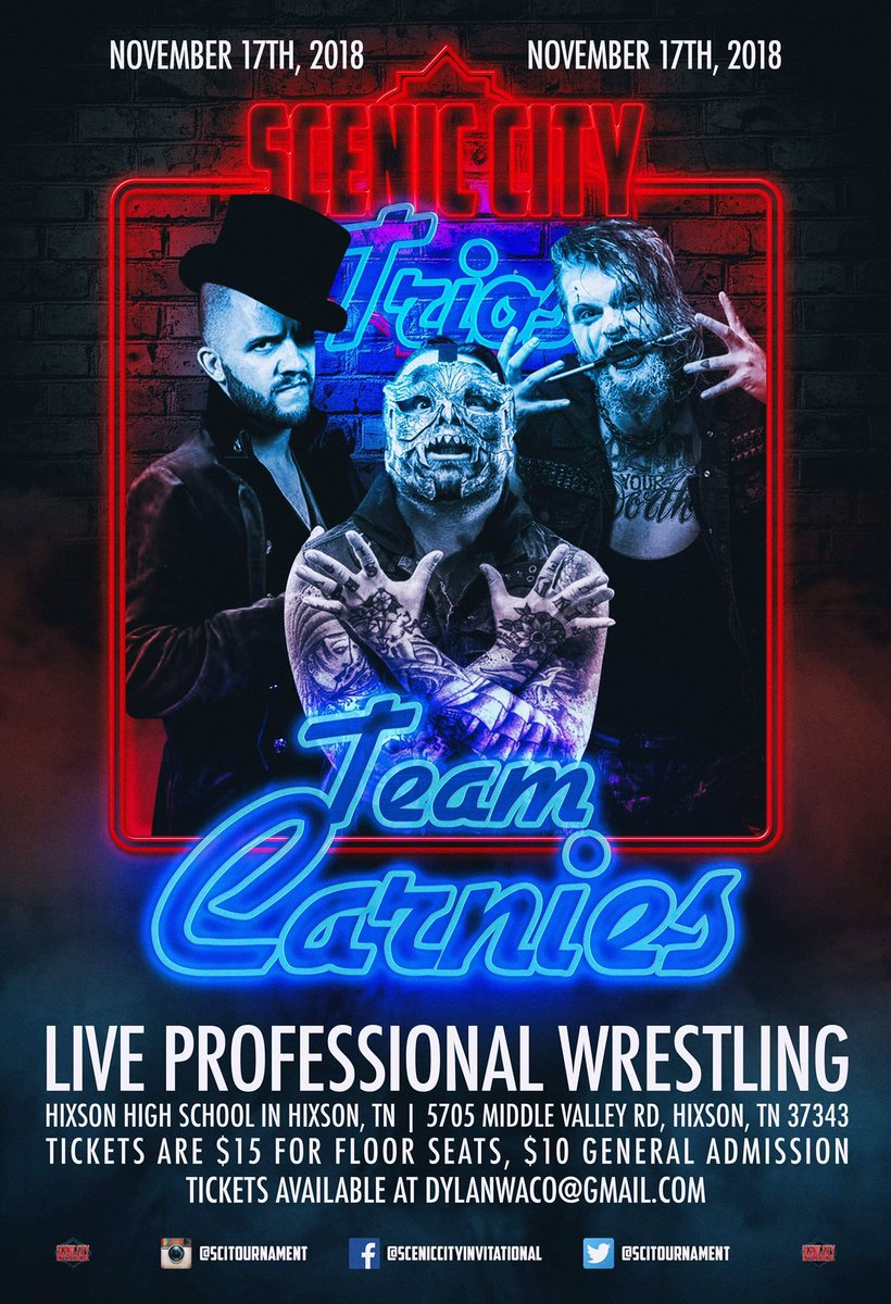 SCITournament's tweet photo. The 2nd annual Scenic City Trios Tournament is November 17 at Hixson High School! 

Floor seats are $15, GA seating just $10. Contact @DylanWaco to get your tickets today! https://t.co/pUhCRujVUX