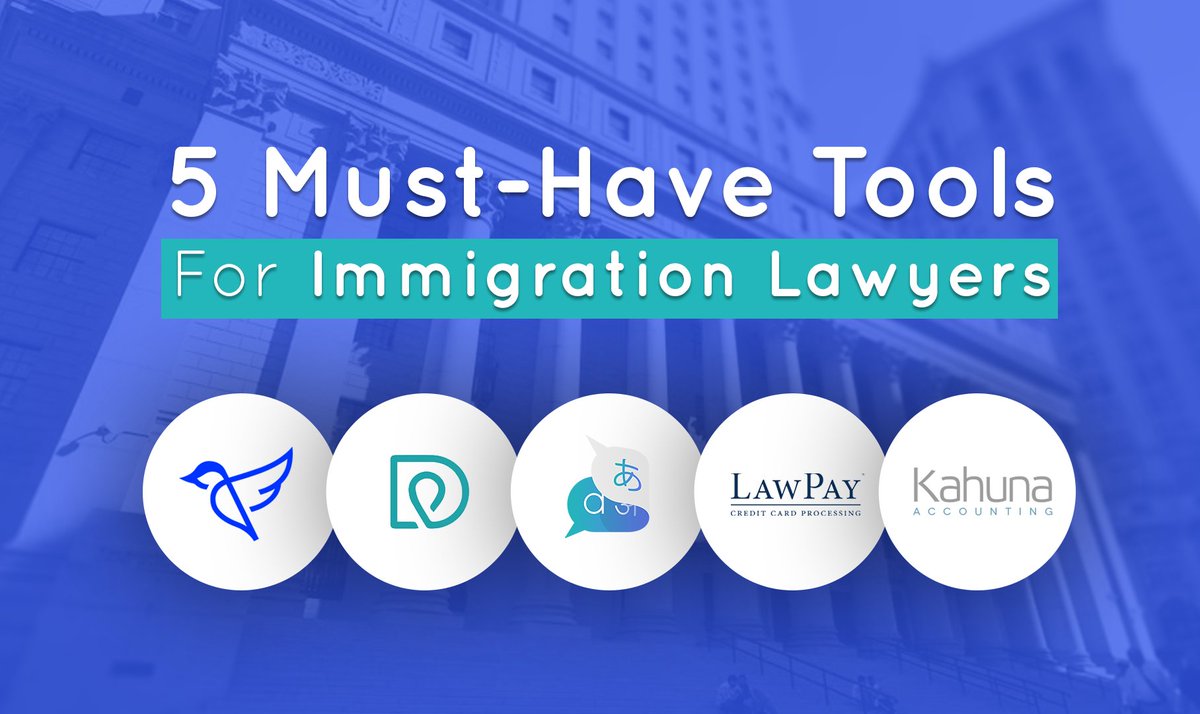 langia_io's tweet photo. ๐ผ 5 Must-Have Tools For Immigration Lawyers | We prepared a list of tools that will allow you to provide fast and efficient services to your clients and conquer time management. ๐ https://t.co/lvE8TwPHJQ #InsZoom #DestinAI #CuzTranslation #LawPay #KahunaAccounting https://t.co/BAEzNPiAFH