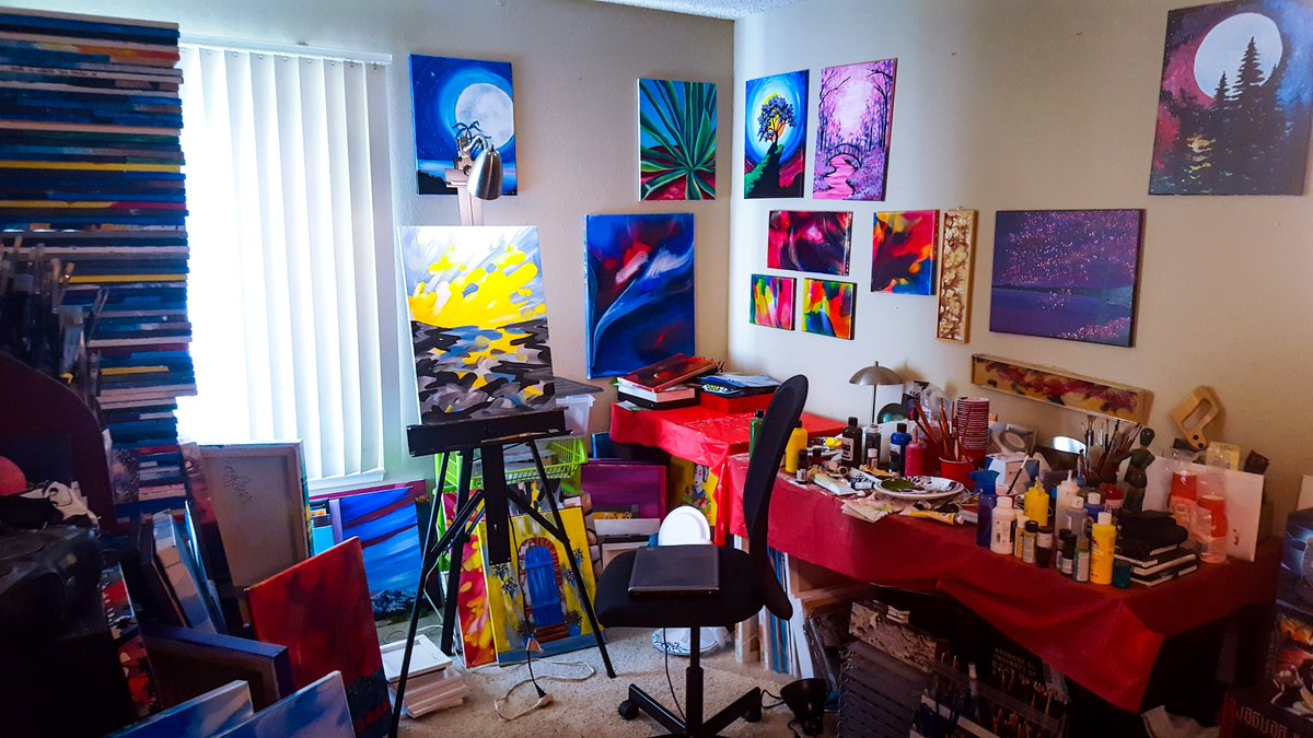 LotusB14's tweet photo. Now that I've finished my painting duties for the time being... I have GOT to get my studio under control! I am cleaning today! Haven't recovered since my art show this summer... and this is really really baaaaaad. I can't find ANYTHING in here!
#inthestudio #studiocleanup https://t.co/vMdfLYKdgR