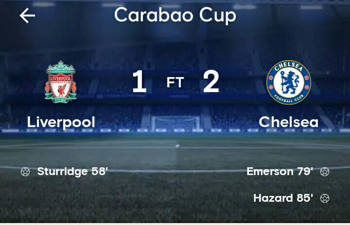 moal nanya: "kumaha??"

bisi dijawab: "Apa urusan anda menanyakan itu kepada saya..!?" 

Pokonamah Chelsea menang di Anfield, gol Hazard alus pisaannnn.