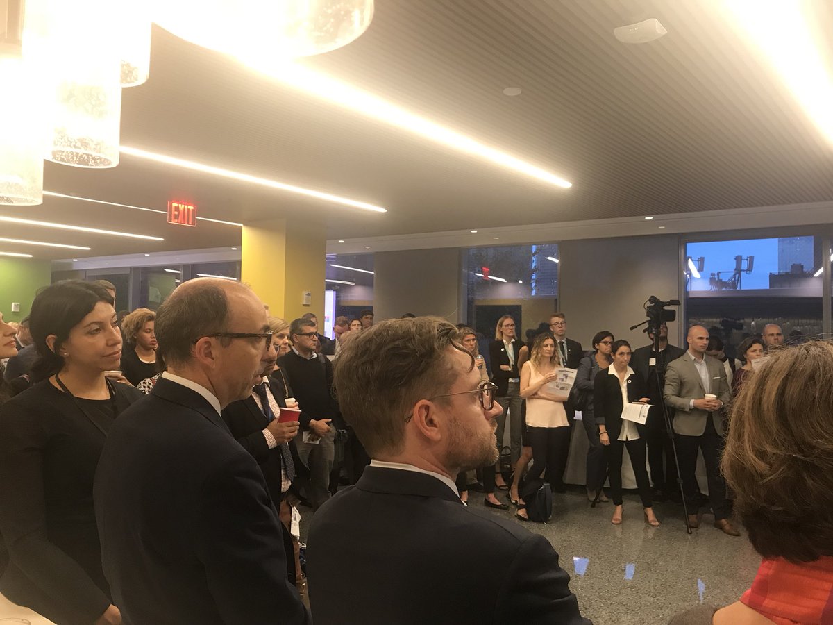 UNGlobalPulse's tweet photo. We’re kicking off this year’s #DataPlayground w/ an inspirational group of innovators and #development practitioners giving us the breakdown of where we are with using #tech for the #SDGs https://t.co/7C5MfLoiyr