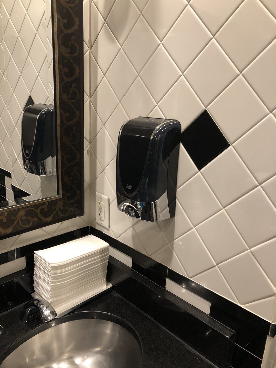 IsabelleFaivre's tweet photo. #debdispenser at Luciano’s in Charlotte! @DebHandHygiene https://t.co/F8atL0g3Qe
