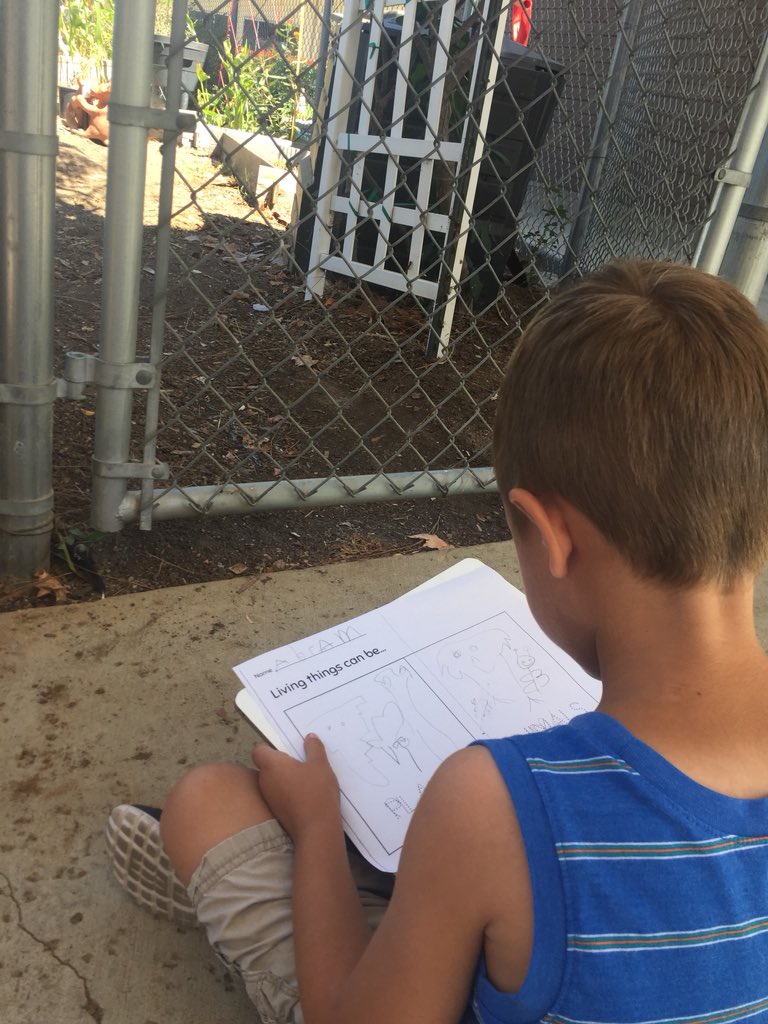 ParksKinder's tweet photo. Why find living things on a piece of paper when we can find them outside!! Nature was on my side today, a bunny, multiple monarch butterflies, bees and birds were out on this beautiful fall day. #fuesd #steamwednesdays #kinder @FUESDSchools @LaPalomaElem https://t.co/oV12cMWeAG
