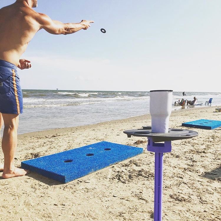 VersaStake's tweet photo. Didnโt think weโd forget did you?? #washerwednesday in action! ๐ฅ#VersaStake #washersgame
#beach #games #outdoors https://t.co/hxVePc6cOl