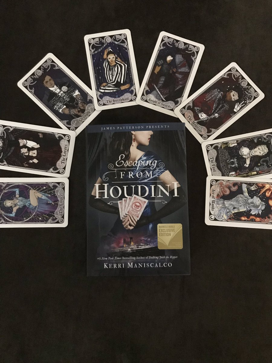 DMR1094's tweet photo. My preorder prize has arrived! The cards are beautiful. I can’t wait to read the book!
#EscapingFromHoudini #BNExclusiveEdition
@KerriManiscalco 
@jimmy_books https://t.co/xNCGrQ0gY8