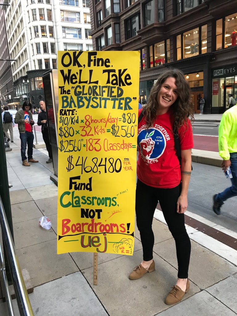 Our division VP Caroline Rutherford with the #facts at today’s Rally for Equality! #faircontractnow