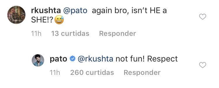 hobinflame's tweet photo. o luhan conheceu o jogador brasileiro pato aí ficaram fazendo brincadeira chamando o luhan de "ela" e o pato respondeu "não tem graça, respeita" ÍCONEEEEE https://t.co/YAejolDZtw