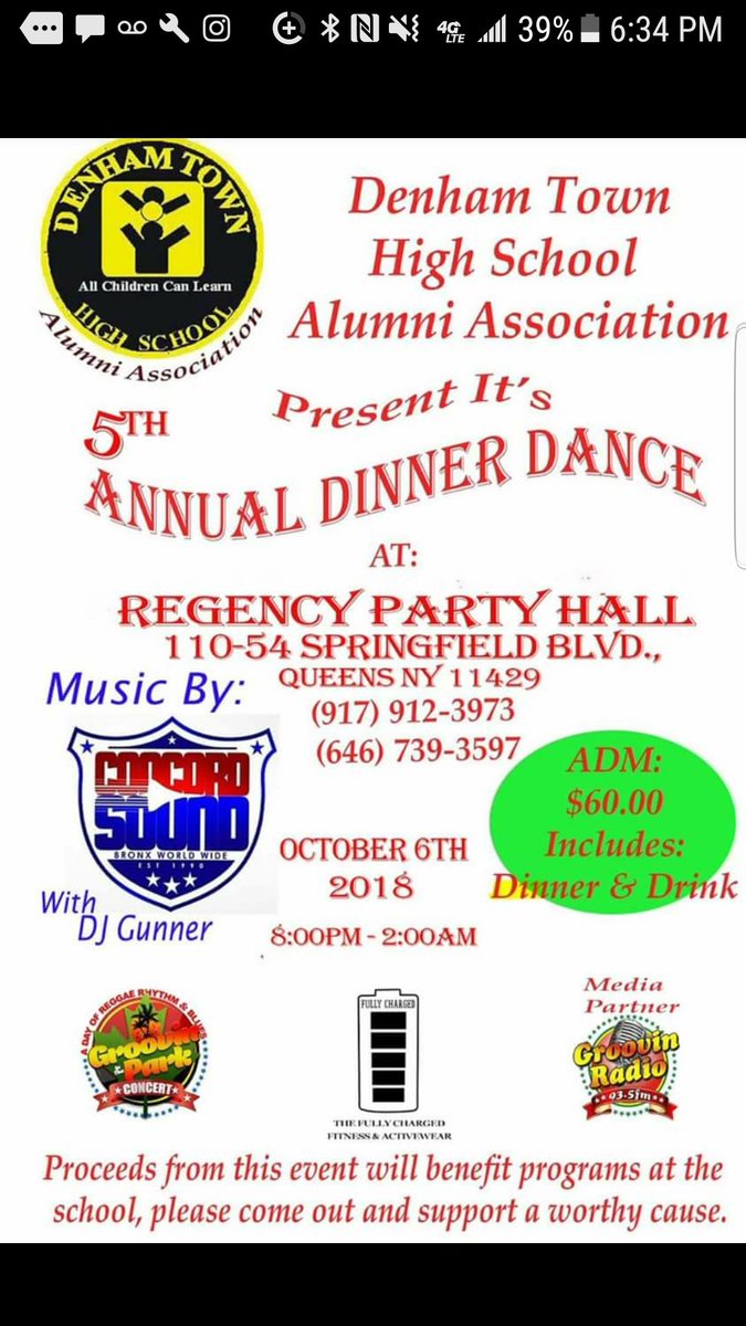 Eyecollection2's tweet photo. On October 6th the Denham Town High alumni association dinner dance.  Come out and support the young people from West Kingston.  Let's make thos a grand event.  See you there. https://t.co/w5KUqCdkwD